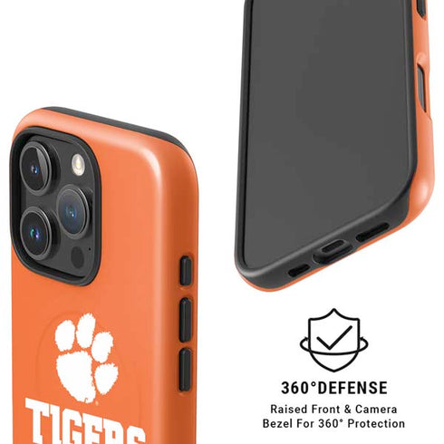 Clemson University Tigers Est 1889 Orange iPhone 16 Pro Magsafe Impact Case